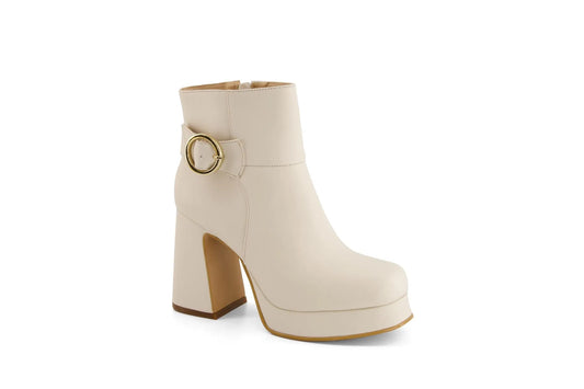 bota blanca  para mujer