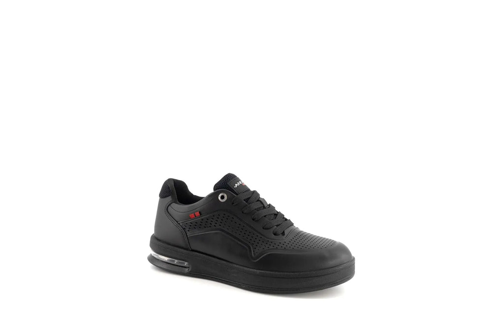 Tenis de piel color negro